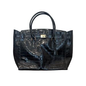 MICHAEL KORS Hamilton Crocodile-Embossed-Leather Weekender